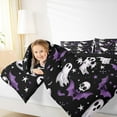 thumbnail image 4 of Manfei Horror Ghost Skeleton Bedding Comforter Set,Spooky Halloween Bat Twin Comforter Sets,Trick Or Treat Bedding Set For Kids,Luxury Bedroom Decor Reversible,2pcs, 4 of 8