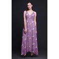 thumbnail image 5 of Bimba Floral Dames Longue Robe à Imprimé Floral Spaghetti Sangle V Cou Maxi Plage Wear-XXX-Large, 5 of 5