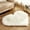 White, variant on Clearance! Hewann pieces of heart-shaped rugs Rugs Wool Imitation Sheepskin Rugs Faux Fur Non Slip Bedroom Shaggy Carpet Mats