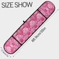 thumbnail image 3 of Dailycode Double Sided Oven Mitt with Loop Heat Resistant Kitchen Long Potholders 7" x 35" Pink Striped Shells, 3 of 6