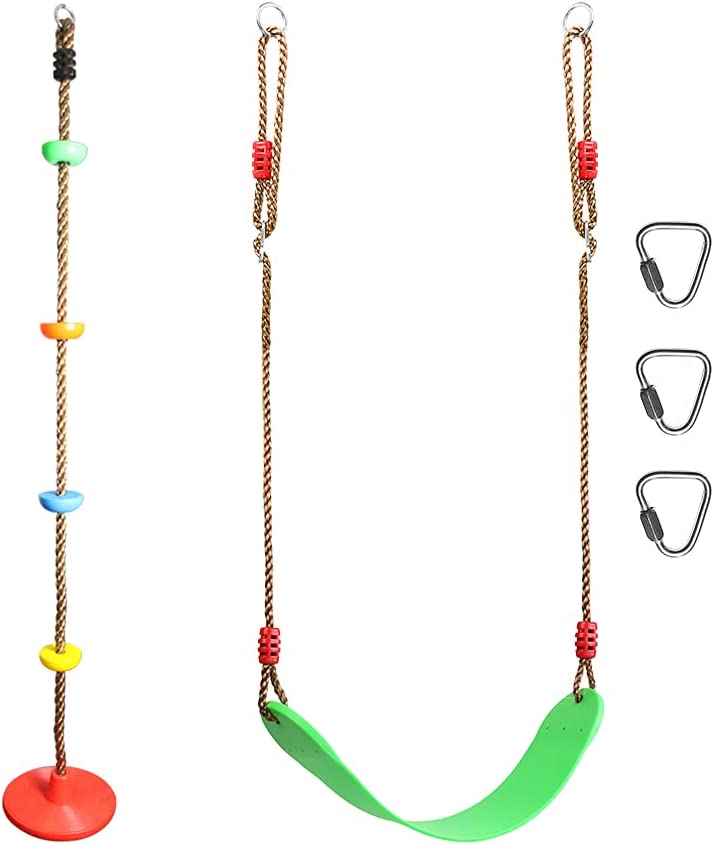 Climbing Ropes for Kids, Gentle Booms Climbing Rope with Platforms Disc