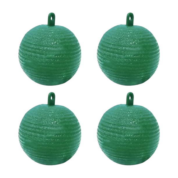 Yuarrent Atrapamoscas para exteriores, resistente a los arañazos y a los impactos, de 4 piezas, para abejas y moscas, engomado de línea suave Jardín y Patio fruta verde 1