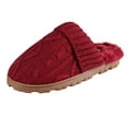 thumbnail image 4 of Jessica Simpson Women's Soft Cable Knit Slippers With Indoor/Outdoor Sole, 4 of 9