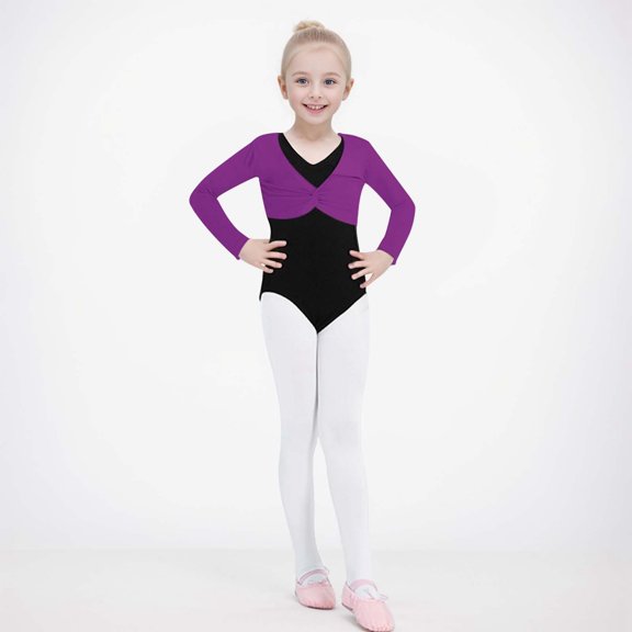 SNKSDGM Girls Cute Tops for Girls 10 Clothes for Girls 10-12 Set Toddler Girls Long Sleeve Solid Color Blouse Ballet Wrap Tops Velvet Dance Dress Cover up 5-6 Years