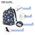 thumbnail image 5 of Balery Funny Chicken Vintage Canvas Backpack for Men and Women - Large Capacity, Durable Travel Laptop Bag for School, Work, Hiking, and Outdoor Activities, 5 of 7
