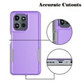 thumbnail image 6 of For Motorola G Power 5G 2025 Case, 2 in 1 PC Phone Case for Moto G Power 5G 2025 Case, Njjex Heavy Duty Rubber & Rugged Shockproof Full Body Protection Case Cover - Purple, 6 of 7