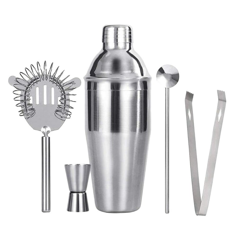 Kalrin Bartender Kit, 25-Piece Cocktail Shaker Set Stainless Steel Bar  Tools with Acrylic Stand, Full Bartender Accessories 