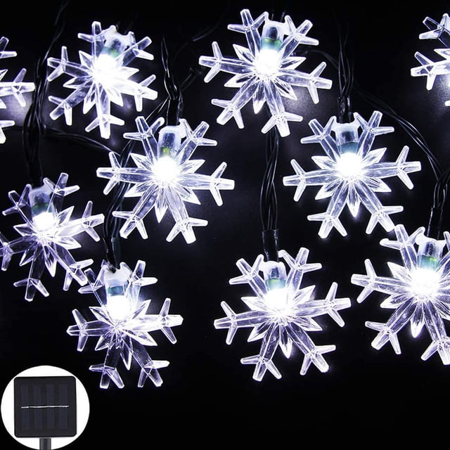 Xihbxyly Ventas de Liquidación de Hoy Farolas Solares, 20 Luces Led, Decoración Navideña