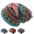 thumbnail image 5 of Automne Hiver Skullies Bonnets Chapeau Rétro Conception Double But Chapeau Hip Hop Chapeau Femmes Chapeau Chaud, 5 of 5