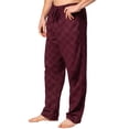 thumbnail image 2 of Hanes Men's Sleepwear 100% Cotton Pjs X-Temp Jersey Knit Pajama Pants - Merlot (Small), 2 of 4