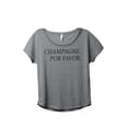 thumbnail image 1 of Thread Tank Champagne Por Favor Women's Fashion Relaxed Slouchy Dolman T-Shirt Tee Heather Grey 2X-Large, 1 of 4
