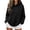 118#Black, variant on Leopard Hoodie for Women Oversized Y2k Print Fleece Hoodies Pullover Hooded Fall Sweatshirts with Kangaroo Pockets