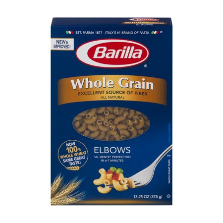 Barilla Pasta Elbows Whole Grain, 13.25 OZ - Walmart.com