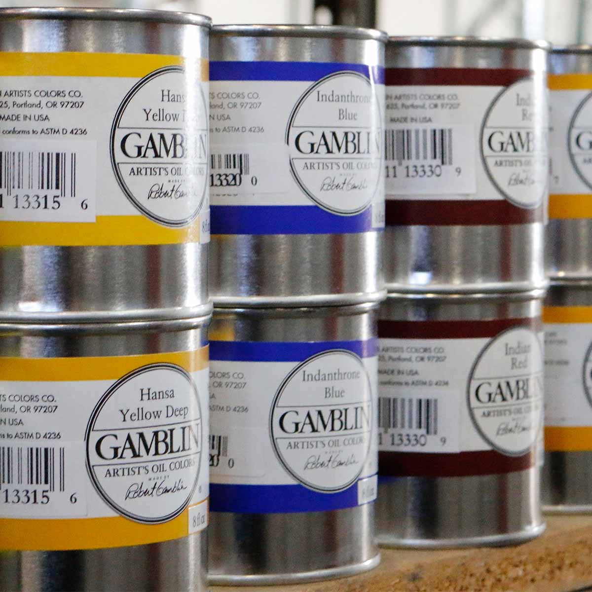 Gamblin Artist Oil Paint Set For Professionals - GREY SET - 37ml Tubes