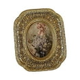 thumbnail image 4 of yuksok Retro Photo Frame Display Stand Embossed Centerpiece Wall Mounted Ornament Rounded Rectangle, 4 of 9