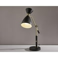 thumbnail image 3 of Adesso Oscar Adjustable Desk Lamp, Black with Antique Brass, 3 of 5