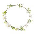 thumbnail image 4 of Diadema floral para novia, , tocado bohemio para bodas y festivales en la playa pequeñas flores blancas, 4 of 8