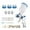 Blue 0.5mm, variant on Spray Gun Adjustable Metal Atomizing Spray Gun For Painting Aerograph Cars Tool Flow Control Sprayer Paint Airbrush Set ,Versatile applications