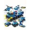 thumbnail image 1 of 147 Uds 6 en 1 serie de policía de ciudad modelo de coche bloques de construcción de partículas pequeñas montaje niños ladrillos rompecabezas juguetes regalo,8612-6, 1 of 7