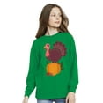 thumbnail image 3 of Awkward Styles Thanksgiving Youth Sweatshirt Happy Turkey Crewneck Tee for Kids, 3 of 5