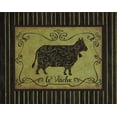 thumbnail image 2 of Sophie Devereux 32x26 White Modern Wood Framed Wall Art Titled - la Vache, 2 of 5