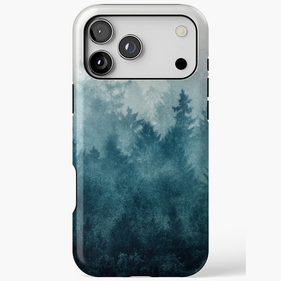 Nature Forest Tree Fog Art Cover for iPhone 11 12 13 14 15 16 17 Pro Max