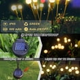 thumbnail image 3 of GLUAAE 2 Pack Solar Garden Lights, Starburst Swaying Light, Outdoor Decorative Solar Lights, Warm White 10 LED Path Lights for Patio Yard Decoration, 3 of 8