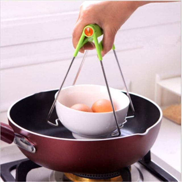 Inteprter Abrazadera caliente resistente a la oxidación, capacidad de soporte pesado, Clip para tazón, placa de tazón antiescaldado sólida y Cocina y Comedor