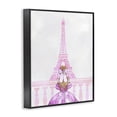 thumbnail image 2 of Stupell Industries Art Deco Pink Gown & Eiffel Tower Black Framed Giclee Art, 11 x 14, by Ziwei Li, 2 of 8