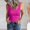 Hot Pink, variant on DuoJiaJ Women's Scoop Neck Sleeveless Knit Ribbed Fitted Casual Crop Tank Top Cotton Tank Tops for Women