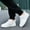 White-b, variant on Toddler Shoes, Fall Girls Sports Shoes Flat Thick Bottom Lightweight Non Lace Up Easy Wear Mesh Upper Breathable And Comfortable,Size 13-13.5 Years