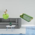 thumbnail image 2 of Estatua,Escultura de fruta artificial,estatua y artesanía,Colección de figuras de cerámica para decoración del hogar,Bandeja para servir,Bandeja de cocina rectangular con asa, 2 of 8