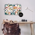 thumbnail image 4 of Stupell Industries Tropical Monstera Leaves Botanical & Floral Painting Gray Framed Art Print Wall Art, 11 x 14, Set of 2, 4 of 10