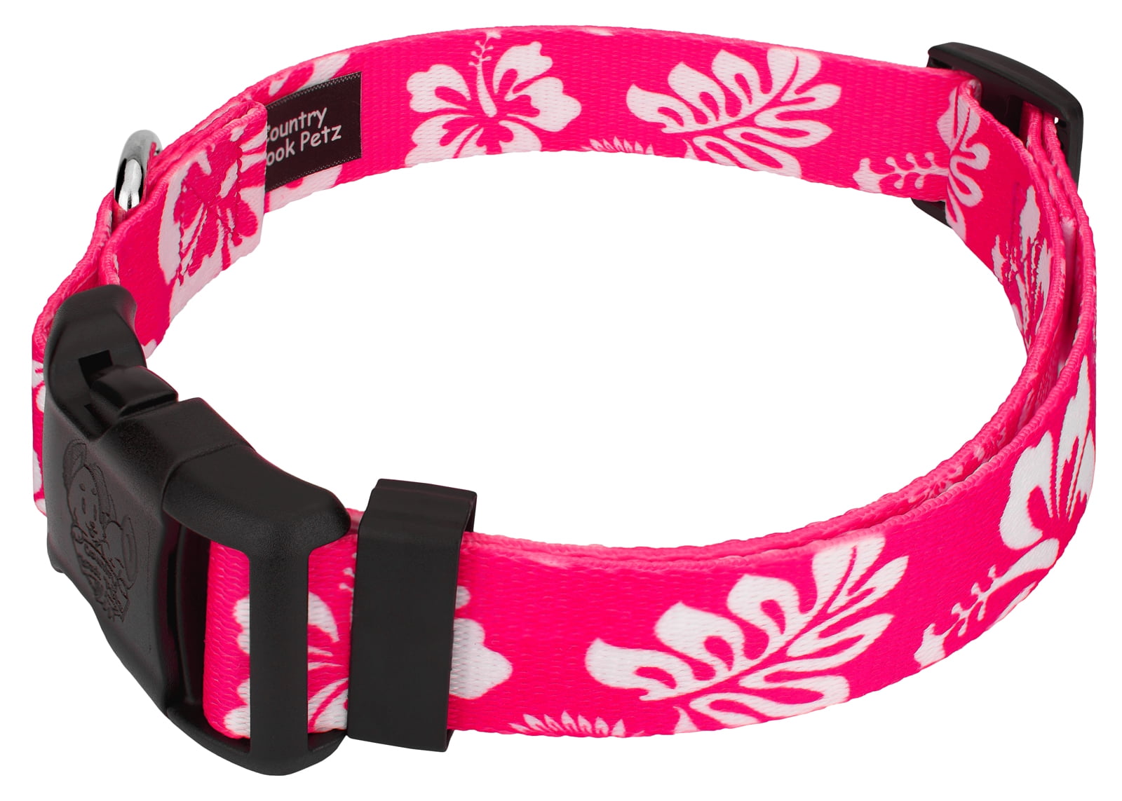 Country Brook Petz® Pink Hawaiian Everyday Dog Collar and Leash, Small