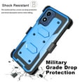 thumbnail image 6 of eBizWare Moto G Play 4G 2024 Case, with [Built-in Screen Protector] and Belt Clip Holster, Shockproof Heavy Duty Protective Kickstand Phone Case Cover for Motorola Moto G Play 4G 2024 - Black/Blue, 6 of 9