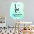 thumbnail image 2 of Animal Wall Decals for Children Bedroom - Girl that Loves Horses Horse DIY & Creativity Boy Girl Bedroom Wall Sticker - Size: 16 In x 20 In, 2 of 5