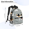 thumbnail image 4 of Lsque Funny Beagle Active Dog Classic Casual Backpack - Large Capacity Water-Resistant Backpack for School, Work, Travel, and Outdoor Activities, 4 of 8