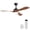 Brown, variant on Sofucor 52" Ceiling Fan with Lights Remote Control, 3 Poles for Indoor Outdoor Ceiling Fan with Remote, Reversible Noiseless ETL Motor, 3 ABS Blades