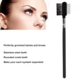 thumbnail image 3 of Stainless Steel Eyelash Comb, Dual Sides Rounded Teeth Eyelash Comb Lash Brush  For Daily Use, 3 of 8