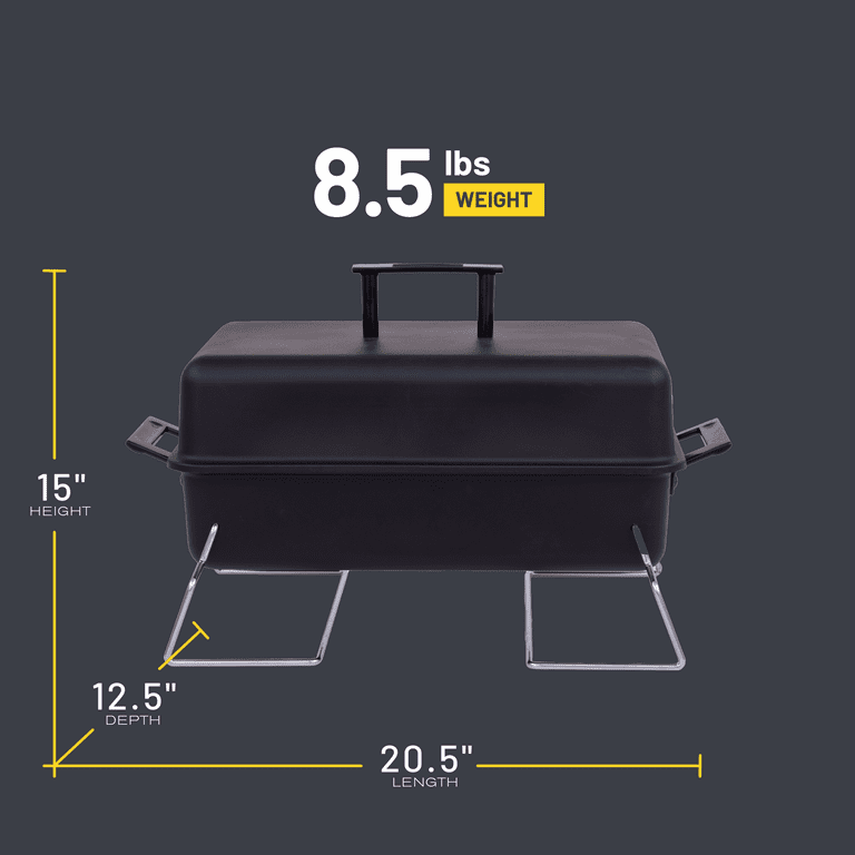 Charbroil 190 Sq. Inch Portable Charcoal Grill - Walmart.com