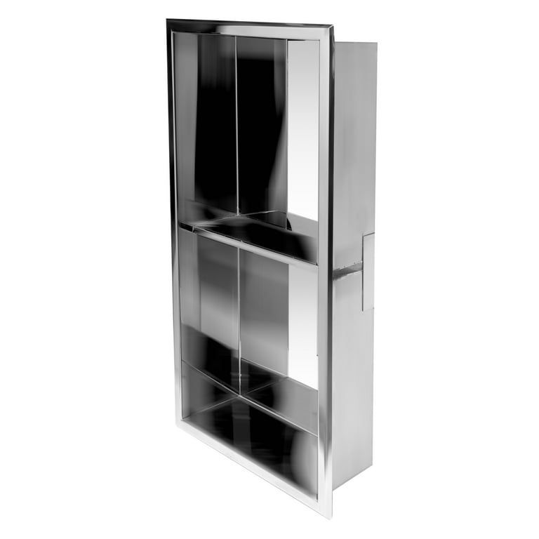 ALFI brand 12 x 24 Black Matte Stainless Steel Vertical Double