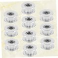 thumbnail image 3 of KALLORY 10PCS Timing Gears Aluminum Silver for High-reduction Drive Applications, 3 of 7
