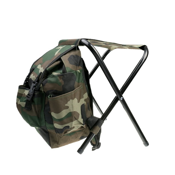 Large Backpack Stool, Collapsible Folding Camping Fishing Chair