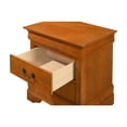 thumbnail image 5 of Homestock Vintage Visions Nightstand With Dovetailed Drawers and Traditional Design, Ideal for Storing Bedside Essentials with Lasting Durability-Color:Oak,Size:2 Drawer, 5 of 6