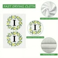 thumbnail image 7 of Yjiankangz Monogram Letter I Kitchen Towels Watercolor Lemon Farmhouse Dish Towels 16x24 Inch Dishcloth Fingertip Hand Towel Last Name Initial Soft Tea Towel Set of 2, 7 of 7