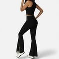thumbnail image 6 of Women's High Neck Cropped Tank Top with Racerback Design - Small, Black, 6 of 6