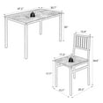 Dining Table Set, 4 Piece Dining Room Table Set for Small Spaces