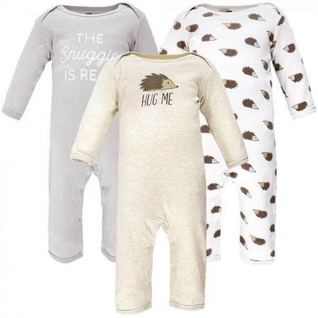 UPC: 0660168173536 | Hudson Baby Infant Boy Cotton Coveralls Hedgehog 0-3 Months