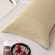 thumbnail image 1 of Fundas de almohada de tejido de algodón Tamaño estándar - cierre de envoltura suave y transpirable - 18,89x29,13 in, paquete de 2 - amarillo, morado, gris, café, azul, rosa, 1 of 6