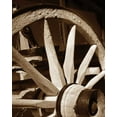 thumbnail image 2 of Scott Larson 28x34 Gallery Wrapped Canvas Wall Art Titled - Wagon Wheel III, 2 of 4